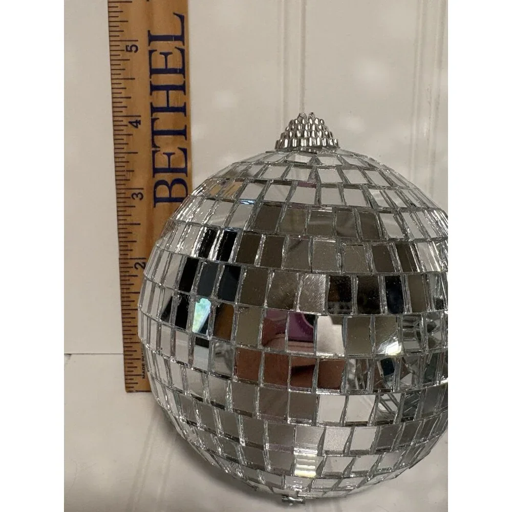 15Pcs Glass Mirror Disco Balls Christmas Tree Ornament Decoration Mix Sizes - Picture 3 of 8